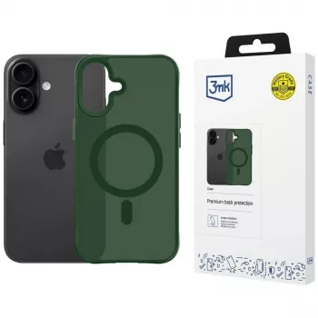 3MK Smoke MagCase for Apple iPhone 17 - Green Translucent MagSafe Case with Military Drop Protection