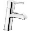 DEANTE Low Pressure Three-Way Basin Mixer for Water Heaters, Chrome, 200 mm Swivel Spout