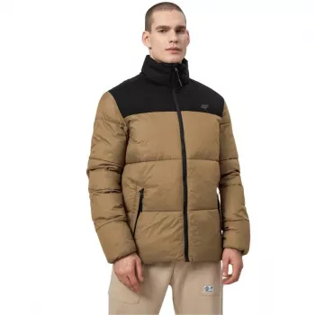 4F Men's Padded Jacket Light Brown H4Z22 KUMP005 82S