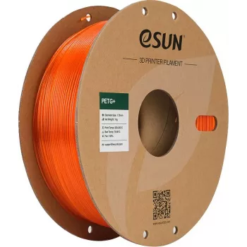 eSUN PETG+ Filament 1.75mm Transparent Orange 1 kg Paper Spool