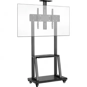 MOZOS 1700 Mobile TV Stand for 32-70 Inch TVs and Monitors, VESA up to 600x400, Height-Adjustable, Black