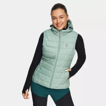 Alpinus Monza Women's Running Vest, Mint, Size M - Quick-Drying, Breathable, Lightweight