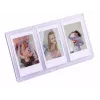 LOVEINSTANT Standing Triple Photo Frame for Instax Mini & Zink 2x3 Inch Prints – Purple