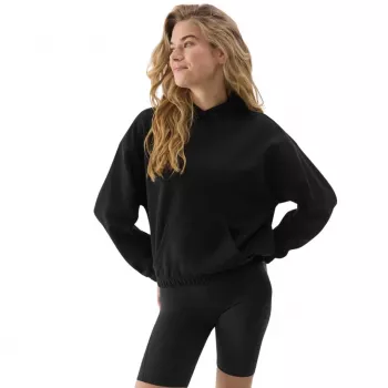 4F Women's Sweatshirt F1057 Deep Black Size S