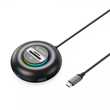 ORICO YXR5-C3 4-Port USB 3.0 Hub with SD and MicroSD Card Reader
