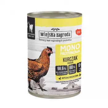 Wiejska Zagroda Monoprotein Wet Food for Cats Chicken Adult 400g