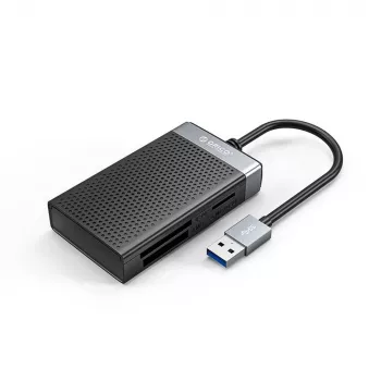 ORICO CL4D-A3 USB 3.0 Multi Card Reader - SD, microSD, CF, MS - Black/Silver
