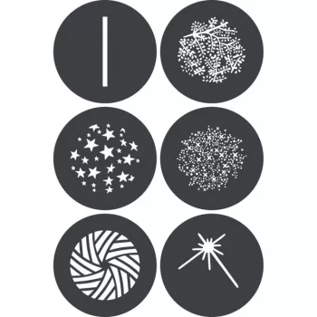 Godox GP GS3 Gobo Set for Projection Attachments (6 Patterns, 66 mm)