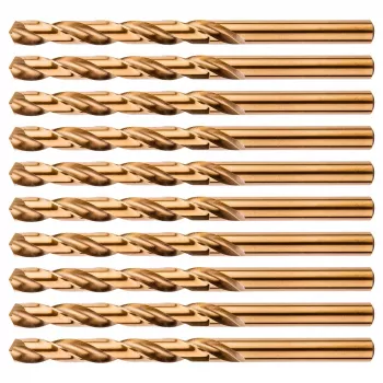 NEO TOOLS HSS-Co 7.0 mm Metal Drill Bit, 10-Pack (DIN 338, Cross Grind, 135°)