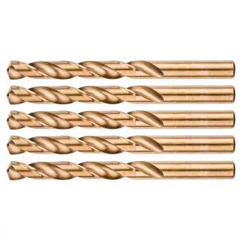 NEO TOOLS HSS-Co Cobalt Twist Drill Bit for Metal, 12.0 mm, 5-Pack (DIN 338, 135° Point Angle)