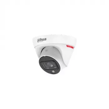Dahua IPC-HDW1439T1-A-LED-0280B-PRO 4MP Full-Colour Warm LED Turret Network Camera with Built-in Microphone, 2.8mm Fixed Focal Length, IP67, PoE