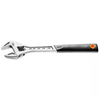 NEO TOOLS Adjustable Wrench 300 mm, Jaw Capacity 0-38 mm, Chrome Vanadium Steel, DIN 3117