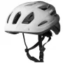 Vayox Active Bicycle Helmet with LED Light, White-Black, Size M (54-58 cm)