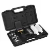 NEO TOOLS 11-271 cylinder head gasket leak tester – CO2 combustion leak detector kit for petrol, diesel and LPG engines with 250 ml bromothymol blue fluid, universal cone adapter and 10 brand-specific radiator adapters
