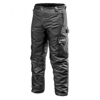 NEO TOOLS Oxford insulated work trousers, size XL