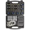 NEO TOOLS TOP-11-263 common rail injector leakage tester set for diesel engines, 6-Cylinder diagnostic set with adapters and case