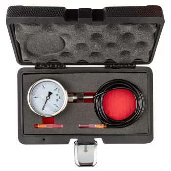 NEO TOOLS Turbocharger Pressure Tester (1-3 bar) | Analogue Pressure Gauge with 3 Adapters