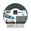 CELLFAST HOBBY ATS 1 Garden Hose 10 m – 1/2 inch 3-Layer Anti-Twist PVC, Burst 20 bar, UV and Algae Resistant, Green/Yellow