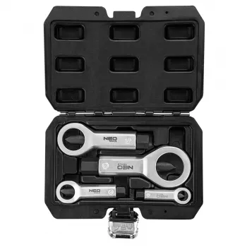 NEO TOOLS nut splitter set 4 pieces 9-27mm CrV steel with case TOP-11-925