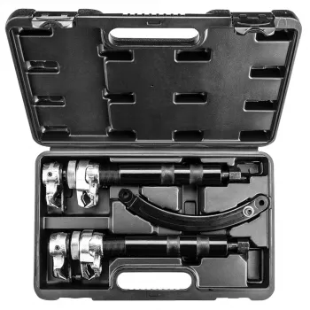 NEO TOOLS TOP-11-796 Coil Spring Compressor Set, 2-Piece, 370 mm, 1200 kg Capacity, Forged Hooks, Black Oxide