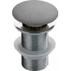 DEANTE NHC_S12A Automatic Pop-Up Drain Plug for Granite Sinks, 3 1/2 inch Waste, Push Button, Granite Composite, Black