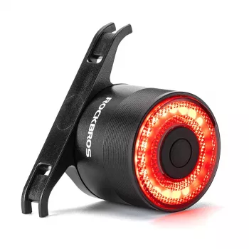 ROCKBROS Q3 Rear Bike Light with Smart Brake Sensing - Black