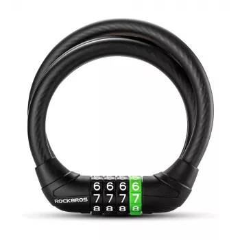 Rockbros 87632 Combination Cable Bike Lock 115 cm - Black