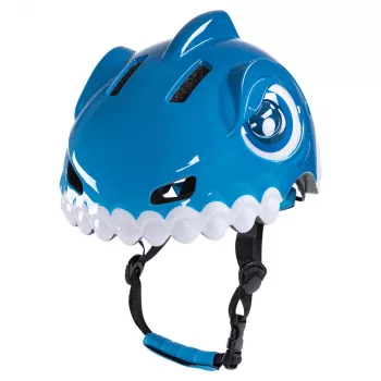 WOZINSKY Children's Bicycle Helmet with Dino Motif, Blue, 52-56 cm