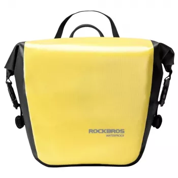ROCKBROS AS-003-1Y Waterproof Bicycle Bag 10-14L with Shoulder Strap, Front/Rear Mounting, Yellow