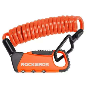 ROCKBROS RBK6N Combination Bicycle Lock, Orange
