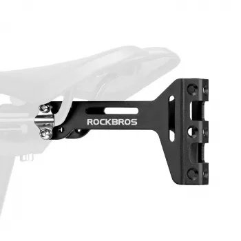 ROCKBROS Bottle Cage Adapter under the Saddle - Aluminium, Black