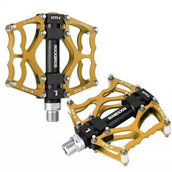 Rockbros JT201012LG 2010-12L Aluminium Platform Pedals - Gold