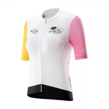 Rockbros Women's Cycling Jersey L White Printed