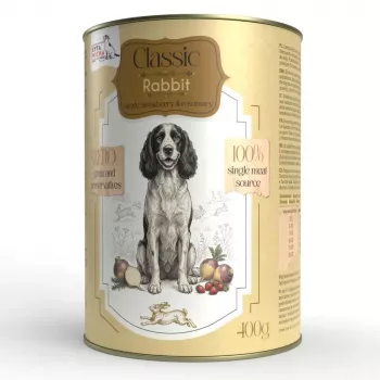 SYTA MICHA Classic Mono Rabbit with Swede - Wet Food for Dogs - 400g