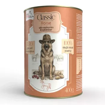 SYTA MICHA Classic Mono Horse with Raspberries and Jerusalem Artichoke - Wet Food for Dogs - 400g