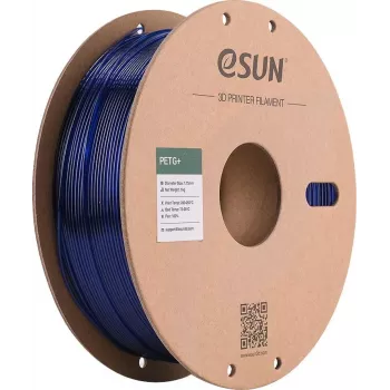 ESUN PETG+ 1.75mm Transparent Blue 1 kg Paper Spool