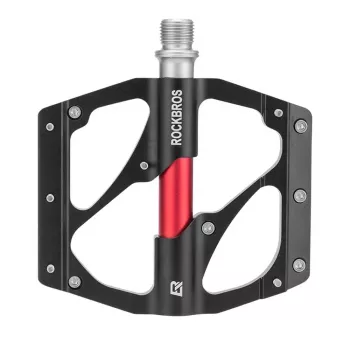 ROCKBROS 2020-12BBK Aluminium Platform Bicycle Pedals - Black