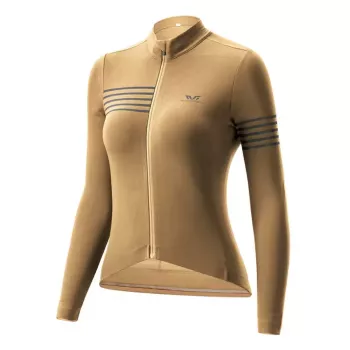 ROCKBROS Women's Long-Sleeve Thermal Cycling Jersey YPW065 TVI Autumn/Winter Yellow Size S