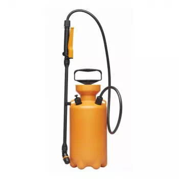 FISKARS Pressure Sprayer 5L Manual Garden Pump Sprayer with Adjustable Nozzle, Shoulder Strap and Pressure Relief Valve