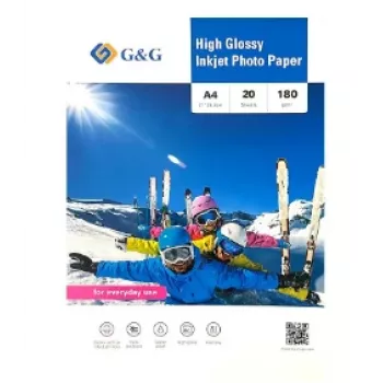 G&G Ninestar Photo Paper A4, 180 g/m², 20 Sheets (20287)