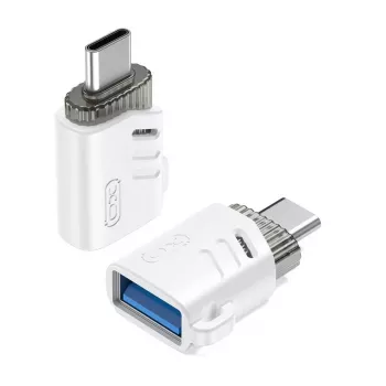 XO NB256B OTG Adapter USB-A Female to USB-C Male, White (NB256B)