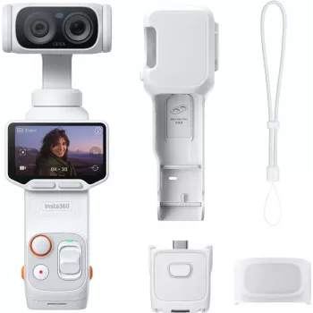 Insta360 Luna Ultra Standard Bundle Pocket Gimbal Camera, Stellar White (LUNA02)