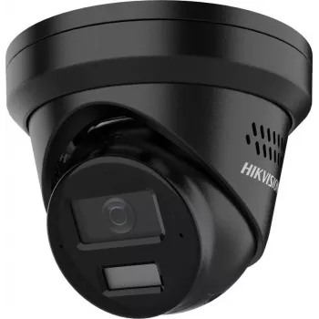 Hikvision 8 MP 4K UHD Turret Network Camera with AcuSense and Smart Hybrid Light, 2.8mm Fixed Focal Length, Black