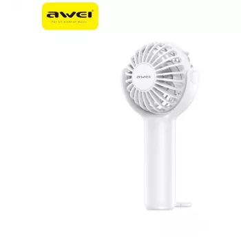 AWEI F42 Hand Fan, White