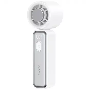 USAMS Ice-Cooling Digital High-Speed Portable Fan 2000mAh White