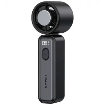 USAMS Ice-Cooling Digital High-Speed Handheld Fan 2000mAh Black