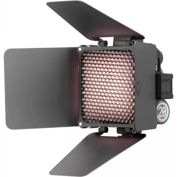 Zhiyun M20 Combo 20W Bi-Color LED Video Light Kit with RGB, Mini Tripod, Diffuser, Grid, Barndoors