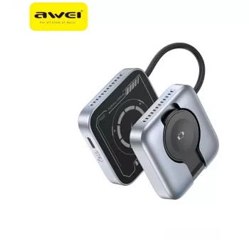 AWEI W35 3-in-1 Wireless Charging Station 15W Grey