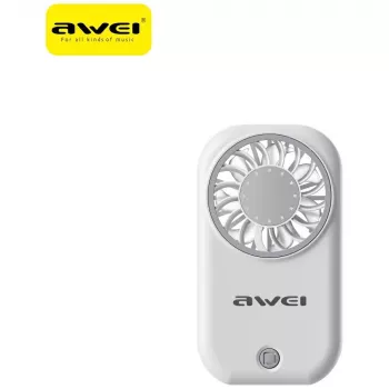 AWEI F57 Hand Fan, White