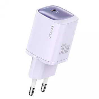 USAMS CC251 30W GaN USB-C Fast Charger HC Series Purple